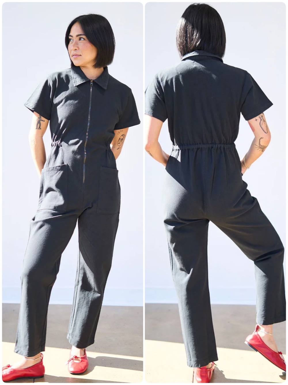 Noble Utility Suit Jumpsuit Ash Black Size Medium